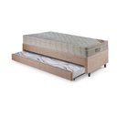 Ver imagem 7 de Bicama Box Solteiro Linho 88x188x28 cm com Colchão Airtech Ortobom Molas Ensacadas