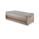 Ver mais imagens de Bicama Box Solteiro Linho 88x188x28 cm com Colchão Airtech Ortobom Molas Ensacadas