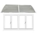 Ver imagem 4 de Kit Toldo Policarbonato Translucido Br 50cm X 1,8 Metro Porta