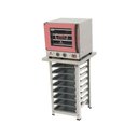 Ver imagem 1 de Kit - Forno Turbo Elétrico Fast Oven Prp-004 220v Rosa + Bancada Mes-004 + 8 Assadeiras - Progás