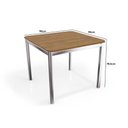 Ver imagem 2 de Mesa de Cozinha Reno c/ Tampo 90cm Cromada/Nogueira - Kappesberg