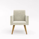 Ver imagem 2 de Poltrona Decorativa Nina Cadeira Recepção Bege