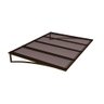 Toldo Fixo Policarbonato Alveolar Bronze - 2,50m X 1,50m - Estrutura Bronze - 1