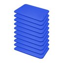 Ver imagem 1 de Conjunto 10 Bandejas Plásticas Self-service Refeição 48 X 32,5 X 2 Br-100 Azul - Della Plast