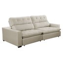 Ver imagem 2 de Sofa Retratil Reclinavel 2 Lugares 270cm Veludo Andreia