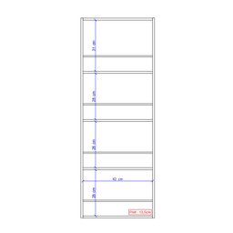 Armário Sapateira Utilitário 1 Porta Branco Carraro - 6