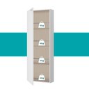 Ver imagem 5 de Armário Sapateira Utilitário 1 Porta Branco Carraro
