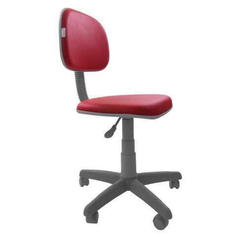 Cadeira Secretaria Giratoria Bolt BC - Couro Sintetico Corano - Vermelho