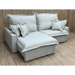 Sofá Retrátil Reclinável 2,30 m Bege 279 Mirela - 4