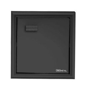 Porta Papel 17,5x12,5x16,5cm Embutir Black - 7048 - Cris-metal