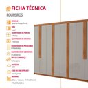 Ver imagem 6 de Guarda Roupa Casal Persia Mdf com 8 Portas 4 Gavetas Moderna Mobília