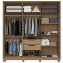 Ver imagem 2 de Guarda Roupa Casal 6 Portas Rimo New Paranoá - Jequitibá