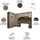 Ver imagem 2 de Guarda Roupa Casal Modulado Cp01 Delphi Avelã/cinnamon L01 - Mpozenato
