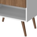 Ver imagem 6 de Balcão Gabinete para Banheiro com Pés 60cm Ramona B06 Branco Carvalho - Lyam Decor