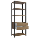 Ver imagem 4 de Guarda-Roupa Closet Modulado Valencia 2 Gavetas 4 Prateleiras 70cm Rustic/Preto Madesa Xa