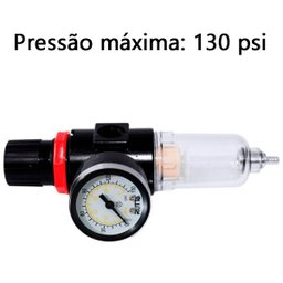 3 Filtros de Ar Eliminador de Água com Regulador de Pressão e Manômetro 1/4 Rotta 376 Afr-2000 4002 - 3