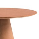 Ver imagem 6 de Mesa de Jantar Cone Redonda 120cm Madeira Maciça e Base Couríssimo Mira Marrom/Nogueira