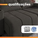 Ver imagem 7 de Sofá Retrátil e Reclinável 3 Lugares 2,30m com Porta Copos Bulgária