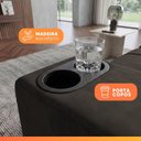 Ver imagem 4 de Sofá Retrátil e Reclinável 3 Lugares 2,30m com Porta Copos Bulgária