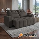 Ver imagem 2 de Sofá Retrátil e Reclinável 3 Lugares 2,30m com Porta Copos Bulgária