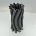 Ver imagem 4 de Vaso Decorativo Enfeite Planta Aparador 3D Cerâmica 28x14x14cm Cinza