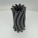 Ver imagem 3 de Vaso Decorativo Enfeite Planta Aparador 3D Cerâmica 28x14x14cm Cinza
