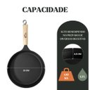 Ver imagem 4 de Frigideira Tradição Ferro Cabo Madeira 22cm 1,2l – Panela Mineira