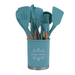 Conjunto Utensílios Silicone 12 Peças Verde - 1