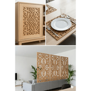 Ver imagem 4 de Painel Cobogó Vazado Mdf Natural M0001 - 29x19cm - Decoração Sala e Quarto