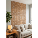 Ver imagem 2 de Painel Cobogó Vazado Mdf Natural M0001 - 29x19cm - Decoração Sala e Quarto