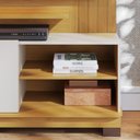 Ver imagem 6 de Home Theater Jurerê 1.5 para TV 65" 152cm MDP com Portas Giratórias Off White