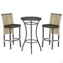 Ver imagem 1 de Mesa Bistro e 2 Banquetas Roma Preta Corda Náutica 13 Trama Original