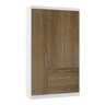 Guarda Roupa Dormitório Modulado Alpes 3 Portas 4 Gavetas - Módulo Roupeiro Alpes - Luciane:avelã - 1