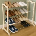 Ver imagem 3 de Sapateira Prateleira Organizadora Multiuso Desmontavel 12 Pares Porta Sapatos Calcados Multiuso