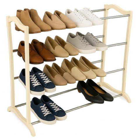 Sapateira Prateleira Organizadora Multiuso Desmontavel 12 Pares Porta Sapatos Calcados Multiuso