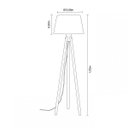 Ver imagem 2 de Luminária de Chão Cúpula Trippé Madeslustre