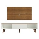 Ver imagem 7 de Rack Madesa Reims e Painel para TV até 55 Polegadas 2 Portas e 1 Gaveta Branco/Rustic Cor:Branco/Rus
