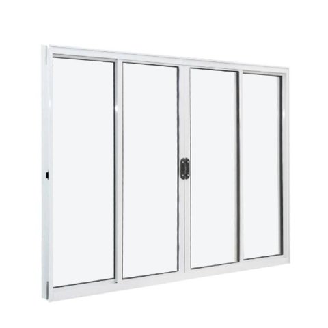 Janela de Correr Alumínio Branco 04 Folhas Classic - 120x200