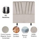 Ver imagem 4 de Cabeceira King Cama Box Estofada 195 Cm Antonella Corino:bege