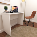 Ver imagem 5 de Escrivaninha Mesa Escritório 100% MDF 80CMX42CM com Caixa de Tomada 80cm Branca