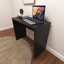 Ver imagem 4 de Escrivaninha Mesa Escritório 100% MDF 80CMX42CM com Caixa de Tomada 80cm Preto