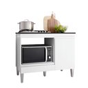 Ver imagem 2 de Balcão de Cozinha para Cooktop e Forno Carla 5 Bocas - Moveis Leartam