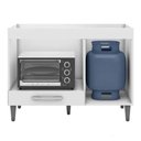 Ver imagem 3 de Balcão de Cozinha para Cooktop e Forno Carla 5 Bocas - Moveis Leartam