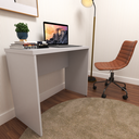 Ver imagem 4 de Escrivaninha Mesa Escritório 100% MDF 80CMX42CM com Caixa de Tomada 80cm Cinza Cristal