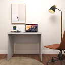 Ver imagem 1 de Escrivaninha Mesa Escritório 100% MDF 80CMX42CM com Caixa de Tomada 80cm Cinza Cristal