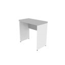 Ver imagem 2 de Escrivaninha Mesa Escritório 100% MDF 80CMX42CM com Caixa de Tomada 80cm Branca e Cinza Cristal