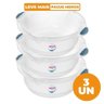 Kit 3 Bacias Plásticas Transparentes 27,5l Hydrus Sanremo - 2