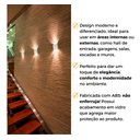 Ver imagem 2 de Kit 12 Arandela 2 Fachos Uso Externo Interno Led 4w - Branco - Bco Quente