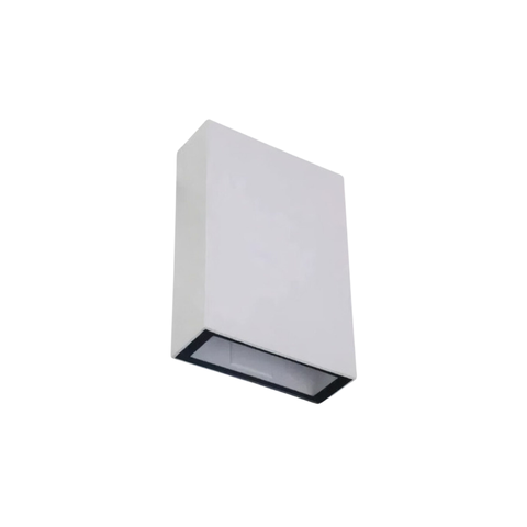Kit 12 Arandela 2 Fachos Uso Externo Interno Led 4w - Branco - Bco Quente