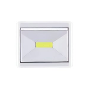 Interruptor Portátil Led Luz de Emergência Branca Quadrado Sobrepor 3w 3x Pilhas Aaa Branco